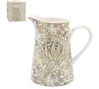 The Leonardo Collection William Morris Carciofo natalizio per casa e cucina, elegante brocca per crema e latte per sugo, acqua, succo o eventi, decorazione stampata alternativa per l'uso quotidiano