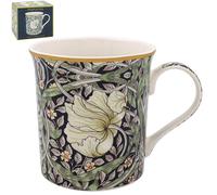 The Leonardo Collection William Morris Pimpernel Ascot Tazza per casa e cucina, eleganti tazze in ceramica per tè e caffè, bel set di tazze da uomo, regalo di compleanno per donne