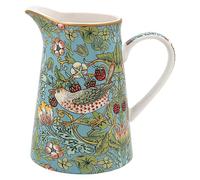 The Leonardo Collection William Morris Strawberry Thief Brocca 500 ml per cucina e casa, bella porcellana fine per la decorazione | durevole e pratica brocca per crema, latte o acqua per uso