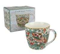 The Leonardo Collection William Morris Strawberry Thief - Tazza per la colazione per casa e cucina, tazza per tè e caffè, bella tazza da uomo, regalo di compleanno per donne