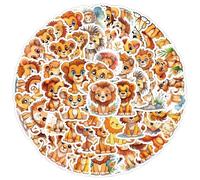 The Leone Sticker Lion Stickers 50pcs Skateboard Graffiti Adesivi Moto Bicicletta Snowboard Bagagli Auto Valigia per Bambini e Ragazzi Impermeabile Vinile Adesivi
