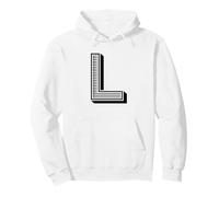 The Letter L Fun Big And Bold per Eventi Gruppi di Squadre familiari Felpa con Cappuccio