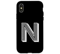 The Letter N Fun Big and Bold per eventi Gruppi di squadre familiari Custodia per iPhone X/XS