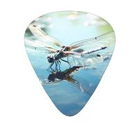 The libellula vola bassa, set di plettri per chitarra, 12 pezzi, disponibile in 3 spessori, adatto per chitarre acustiche ed elettriche