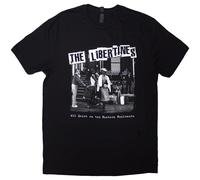 The Libertines AQOTEE Album B&W autorizzato Uomo maglietta