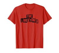 The Libertines - Stacked Logo On Red Maglietta