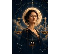 The Libra Journal: A Beautiful Lined Hardcover Notebook Inspired by the Libra Zodiac Sign, Astrology and Celestial Art