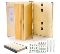 The Life Book - Organizer per documenti multiuso con etichette per passaporti, banconote, foto, lettere e documenti immobiliari, raccoglitore per pianificazione immobiliare, nel caso in cui muoia
