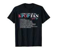 The Life Of A KPop Fan K-Pop Merch Korean Pop Maglietta