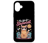 The Life of a Showcat, divertente festa per amanti dei gatti, retrò, per donne e uomini Custodia per iPhone 16 Plus