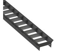 The Light Group Griglia a lamelle SLC Click, nera, lunghezza 56 cm, plastica The Light Group