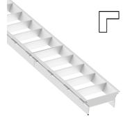 The Light Group SLC Griglia a lamelle Click, modulo L, bianco, plastica The Light Group