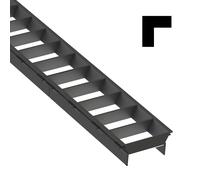 The Light Group SLC Griglia a lamelle Click, modulo L, nero, plastica The Light Group