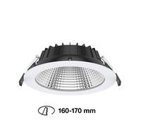 The Light Group SLC Shift faretto LED incasso Ø 19cm CCT, bianco SLC1525