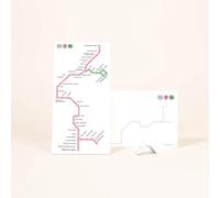 The Line - Linea 7 - RATP - Sagoma decorativa da parete - Skyline - 13 cm