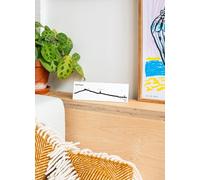 The Line - Saint-Tropez - Sagoma decorativa da parete - Skyline - 19 cm - nero