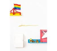 The Line - San Francisco 1 - Silhouette decorativo da parete - Skyline - 50 cm - oro