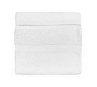 The Linen Yard Loft - Asciugamano in cotone, 4 pezzi, colore: Bianco