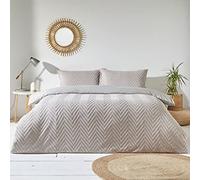 The Linen Yard Set copripiumino in cotone con motivo geometrico a zigzag