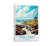 The Link - Stampa artistica da parete su tela, motivo: viaggio con baia spagnola, per soggiorno, camera da letto, bagno, ufficio, decorazione per la casa, 40 x 60 cm