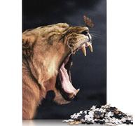 The Lioness And Butterfly Jigsaw Puzzle Impossibili 1000Pcs Decorazione Per La Casa. Rilassamento E Intelligence Per Adulti E Bambini Da 12 Anni 1000pcs (75x50cm)