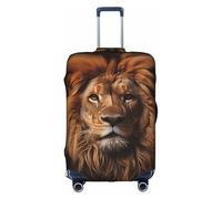 The Lion's Gaze - Custodia per valigia, con stampe alla moda, adatte per uso aziendale e all'aperto, bianco, XL