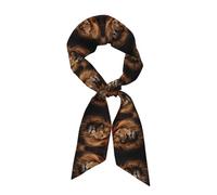 The Lion's Gaze - Foulard da donna con stampa, in seta, ideale come foulard, sciarpa, cravatta o accessorio di abbigliamento