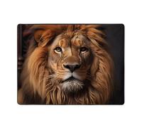 The Lion's Gaze Prints, tappetino antiscivolo 160 x 122 cm, decorazione per la casa, morbido e antiscivolo, adatto per soggiorni, hotel e uffici.