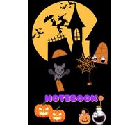 The Little Bat and the Haunted Castle Notebook: Halloween night, journal for Halloween lover ,120 pages lines , 6"x9"