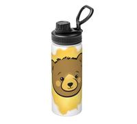 The Little Bear in the Gold Powder Borraccia termica da 510 ml, in acciaio inox, con coperchio, per adulti, ideale per l'uso quotidiano e attività all'aperto