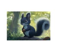 The Little Black Squirrel 1000 Pezzi Puzzle Per Adulti Puzzle In Legno Per Adulti Regali Decorazione Della Casa