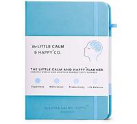 The Little Calm and Happy Planner, tracker di abitudini settimanale e mensile per la produttività non datato, quaderno felicità, motivazione, l'equilibrio nella vita, formato A5 (blu