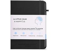The Little Calm and Happy Planner, tracker di abitudini settimanale e mensile per la produttività non datato, quaderno felicità, motivazione, l'equilibrio nella vita, formato A5 (nero