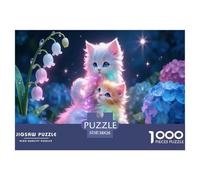 The Little Cat with Rainbow Halo Puzzle Giochi 1000 Pezzi Regalo Per Amore E Amico Arte Interesting Puzzle Adulti Foto 38x26cm/1000pcs
