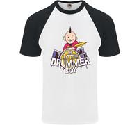 The Little Drummer Boy Divertente Maglietta A Maniche Corte Da Baseball Per Uomo