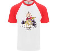 The Little Drummer Boy Divertente Maglietta A Maniche Corte Da Baseball Per Uomo