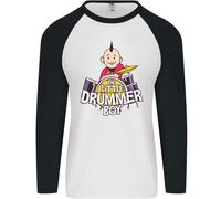 The Little Drummer Boy Divertente Maglietta A Maniche Lunghe Da Baseball Uomo