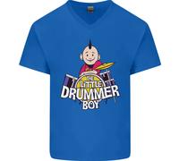 The Little Drummer Boy Divertente Maglietta In Cotone A V Per Uomo