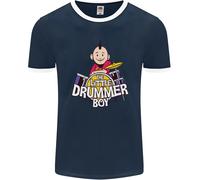 The Little Drummer Boy Divertente Maglietta Ringer Uomo FotL