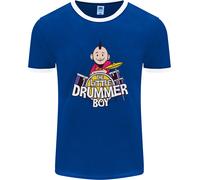 The Little Drummer Boy Divertente Maglietta Ringer Uomo FotL