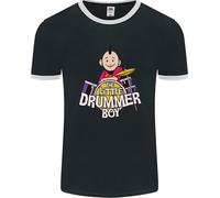 The Little Drummer Boy Divertente Maglietta Ringer Uomo FotL