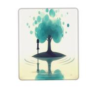 The Little Girl by The River. Tappetino per mouse da gioco, design a stampa completa con base in gomma da 3 mm, ergonomico e resistente per ufficio, giochi e studio