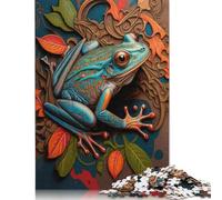 The Little Jumping Frog Jigsaw Puzzle Impossibili 1000 Pezzi Decorazione Per La Casa. Giochi Rilassamento E Intelligence Per Adulti E Bambini Da 12 Anni 1000pcs (40x28cm)