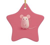 The little mouse who made a mistake Christmas tree Ceramic Hanging Christmas decorations ideal craft projects for decoration and hanging