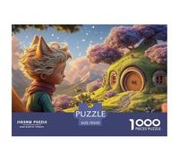 The Little Prince And His Fox 1000 Pezzi Cartone Robusto Puzzle Whimsical Earth House Antistress Gioco Creativo Puzzle Per Adulti E Bambini 70x50cm/1000pcs