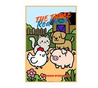 The Little Red Hen Coloring Storybook