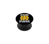The Little Voices In My Head Keep Telling Me Get More Ducks PopSockets PopGrip Adesivo