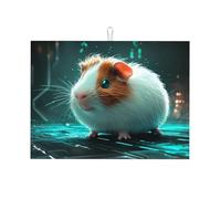 The Little White Mole - Tappetino scolapiatti grande in microfibra, riutilizzabile, lavabile, per accessori da cucina, 45,7 x 61 cm