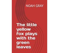 The little yellow fox plays with the green leaves