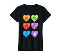 The Living Tombstone Candy Hearts Maglietta, Donna, Nero, M